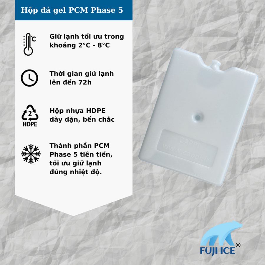 Hộp đá gel giữ lạnh PCM Phase 5 FC