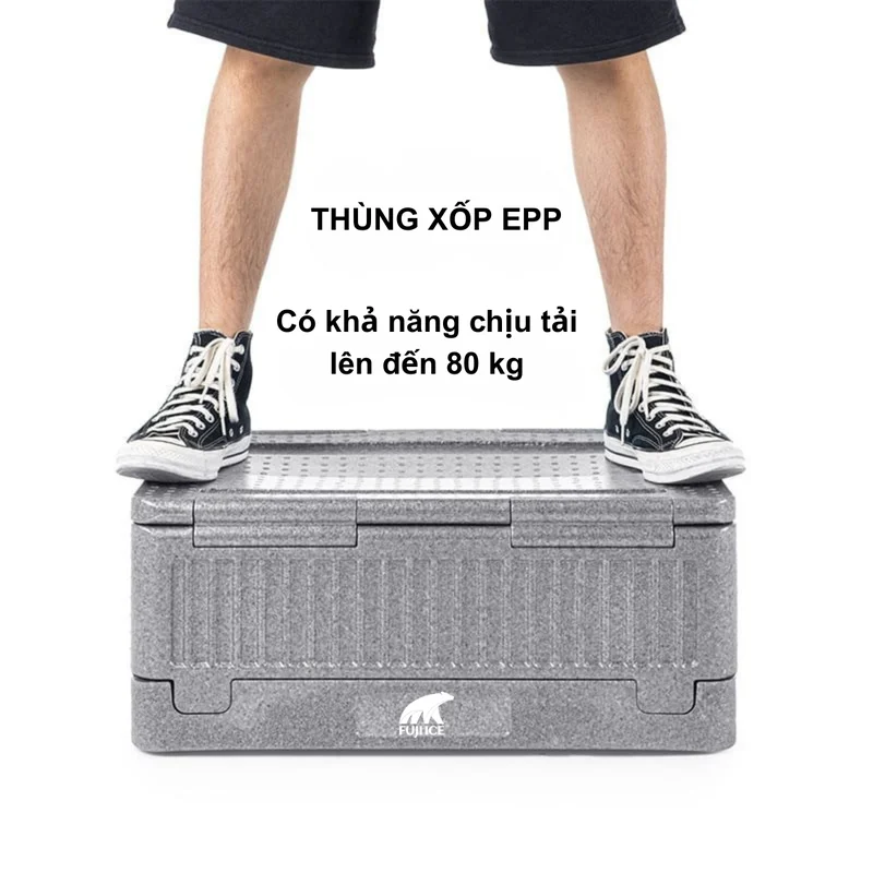 Thùng xốp EPP giúp đá gel giữ lạnh lâu hơn
