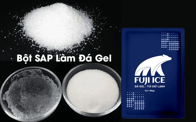 Bột SAP làm đá gel