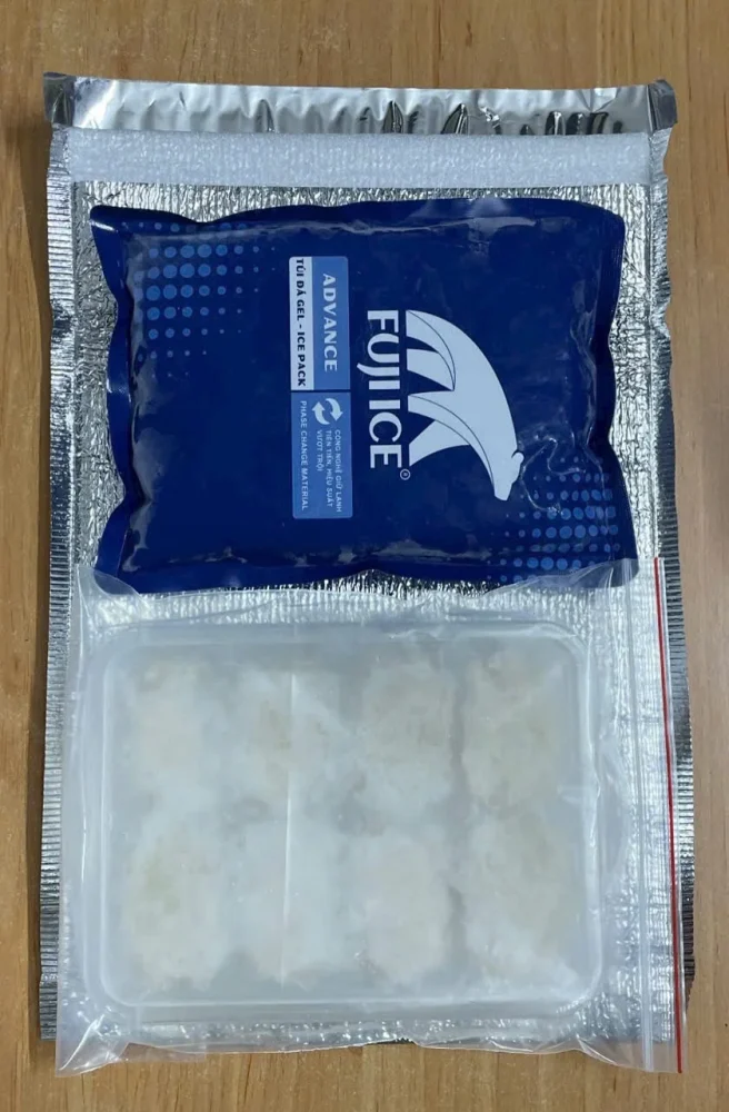 Đá gel bản quản lạnh yến chưng tươi