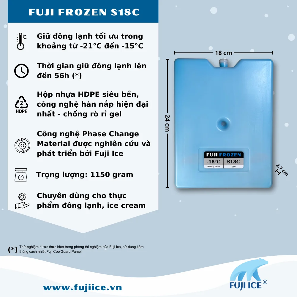 Hộp đá gel Fuji Frozen S18C