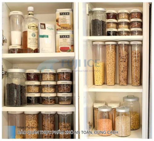 Bảo quản thực phẩm khô an toàn đúng cách