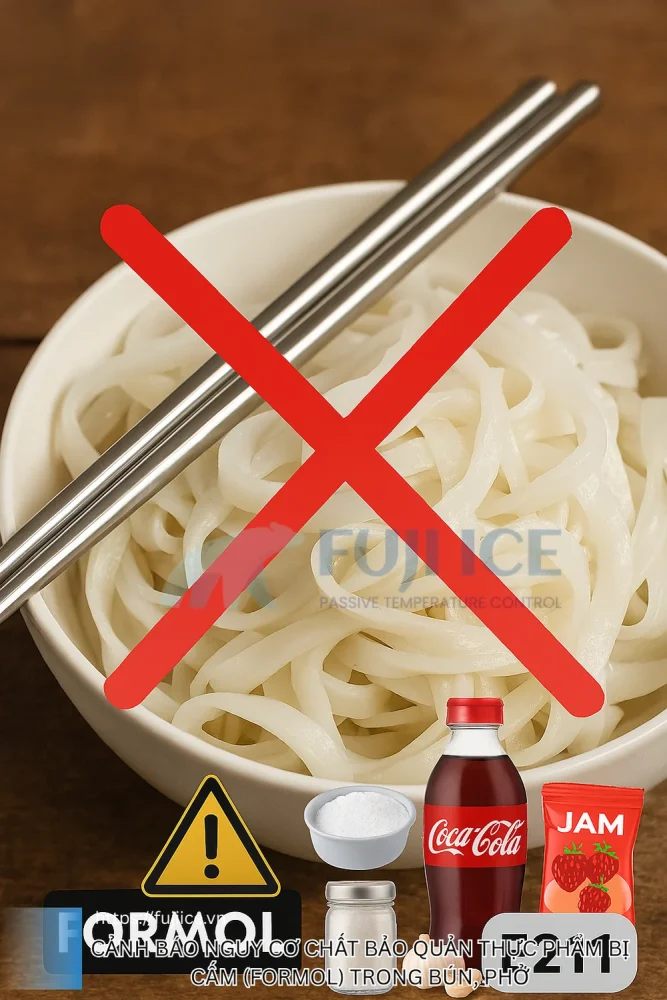 Cảnh báo nguy cơ chất bảo quản thực phẩm bị cấm (formol) trong bún, phở