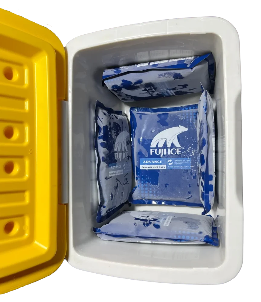 Thùng xốp đựng đá: Giải pháp giữ lạnh hiệu quả và tiết kiệm nhất 5 Giải pháp bảo quản thực phẩm kết hợp đóng gói khí nito và đá gel Fuji Ice