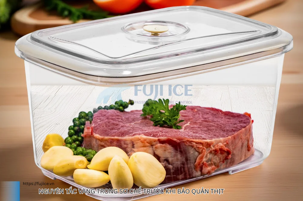 Nguyên tắc vàng trong sơ chế trước khi bảo quản thịt