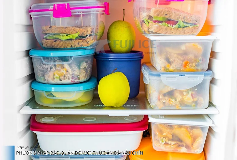 Phương pháp bảo quản Đối với thức ăn đã nấu chín
