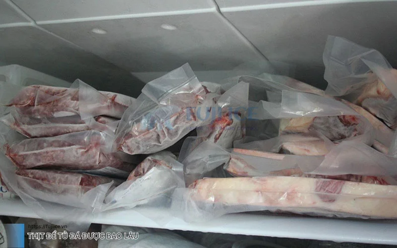 Thịt để tủ đá được bao lâu