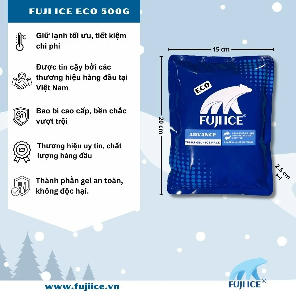 đa gel fuji ice bảo quản vacxin khi vận chuyển