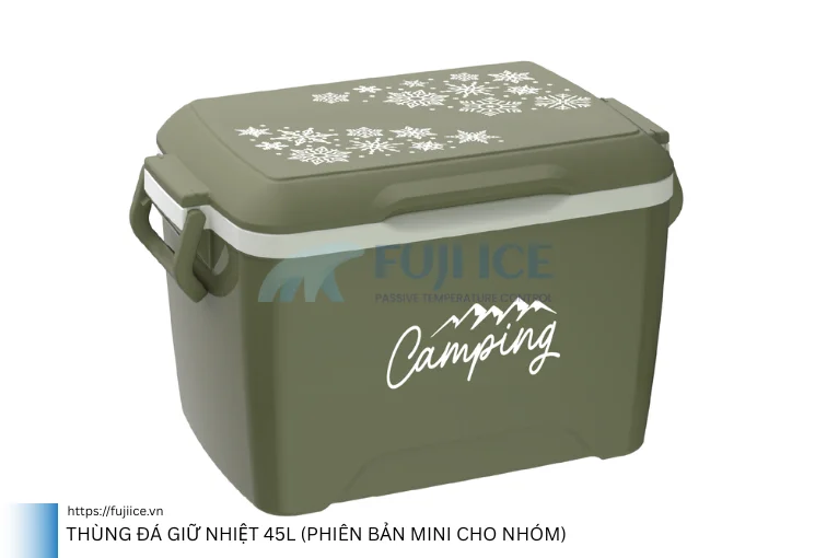 Gợi Ý 8 Mẫu Thùng Giữ Nhiệt Mini Tốt Nhất Cho Mọi Nhu Cầu 7 Thùng Đá Giữ Nhiệt 45L (Phiên bản Mini cho nhóm)