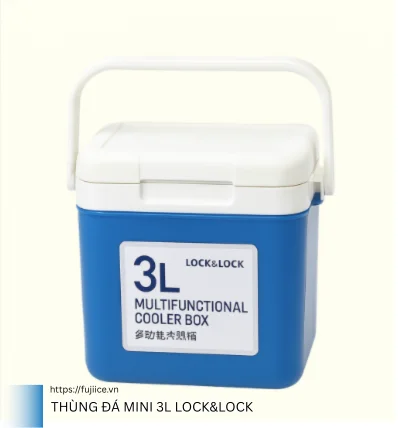 Gợi Ý 8 Mẫu Thùng Giữ Nhiệt Mini Tốt Nhất Cho Mọi Nhu Cầu 3 Thùng Đá Mini 3L Lock&Lock