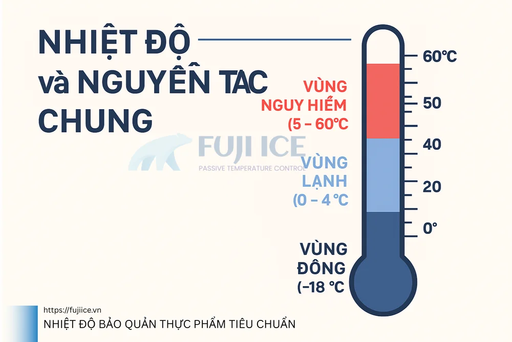 nhiệt độ bảo quản thực phẩm tiêu chuẩn