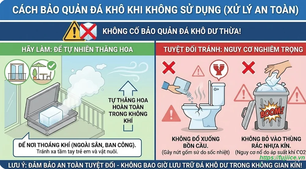 Bảo Quản Đá Khô Đúng Cách: Hướng Dẫn Chuyên Gia & 6+ Giải Pháp Kéo Dài Tuổi Thọ 3 Cách bảo quản đá khô khi không sử dụng