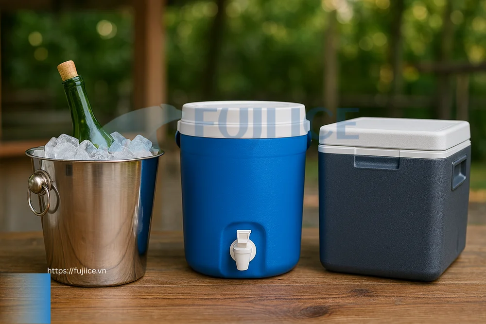 Xô Đựng Nước Đá: Phân Loại, Bảng Giá & Bí Quyết Giữ Lạnh Lâu Tan 1 Tổng hợp các loại xô đựng nước đá phổ biến