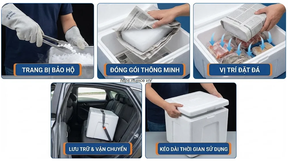 hướng dẫn đóng gói hàng với đá khô]