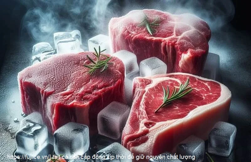 Kho Lạnh Thực Phẩm: Tiêu Chuẩn, Phân Loại Và Giải Pháp Bảo Quản Tối Ưu 4 thịt cá cần cấp đông kịp thời để giữ nguyên chất lượng