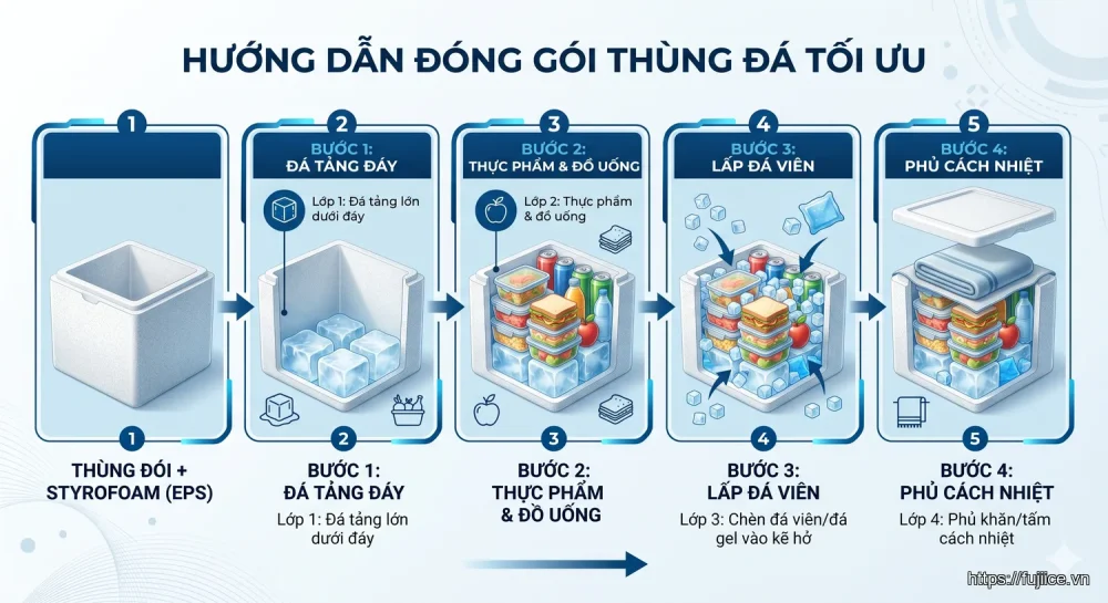 cách giữ đá lâu tan trong thùng xốp - 7 Cách Giữ Đá Lâu Tan Trong Thùng Xốp Đã Được Kiểm Chứng