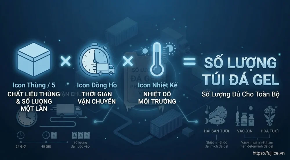 cách tính số lượng đá gel - Công Thức Tính Số Lượng Đá Gel Chuẩn Từ Nhà Sản Xuất Fuji Ice