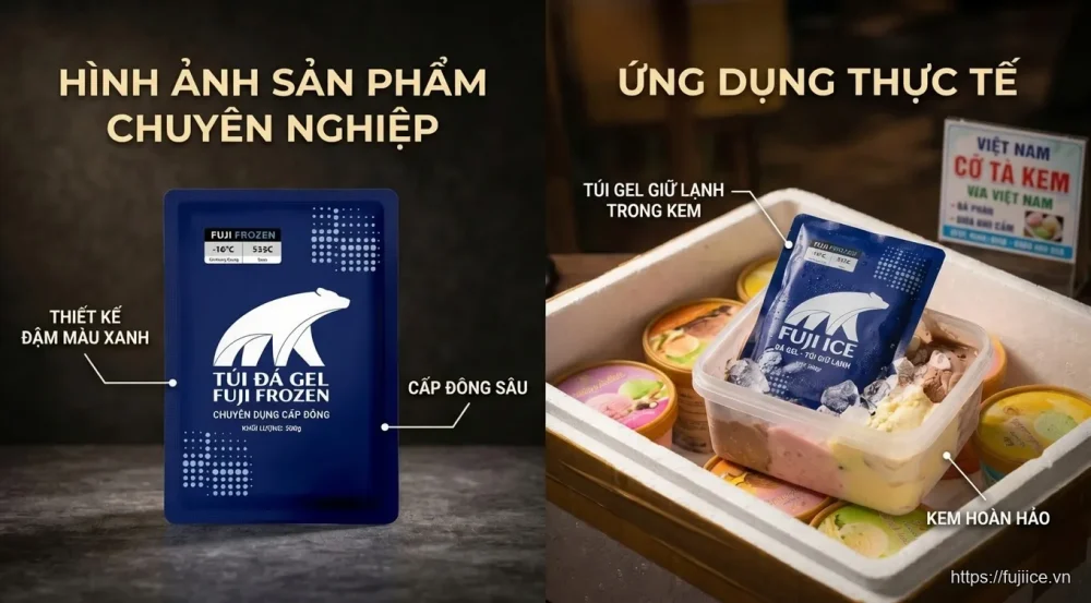 so sánh đá gel và đá khô - Giải Pháp Thay Thế Đá Khô An Toàn: Đá Gel Âm Sâu Fuji Ice