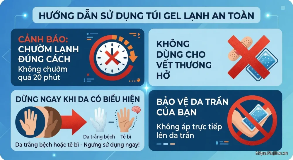 Túi Gel Chườm Lạnh Y Tế: Phân Loại, Công Dụng & Cách Sử Dụng An Toàn 11 túi gel chườm lạnh y tế - Câu Hỏi Thường Gặp Về Túi Gel Chườm Lạnh Y Tế